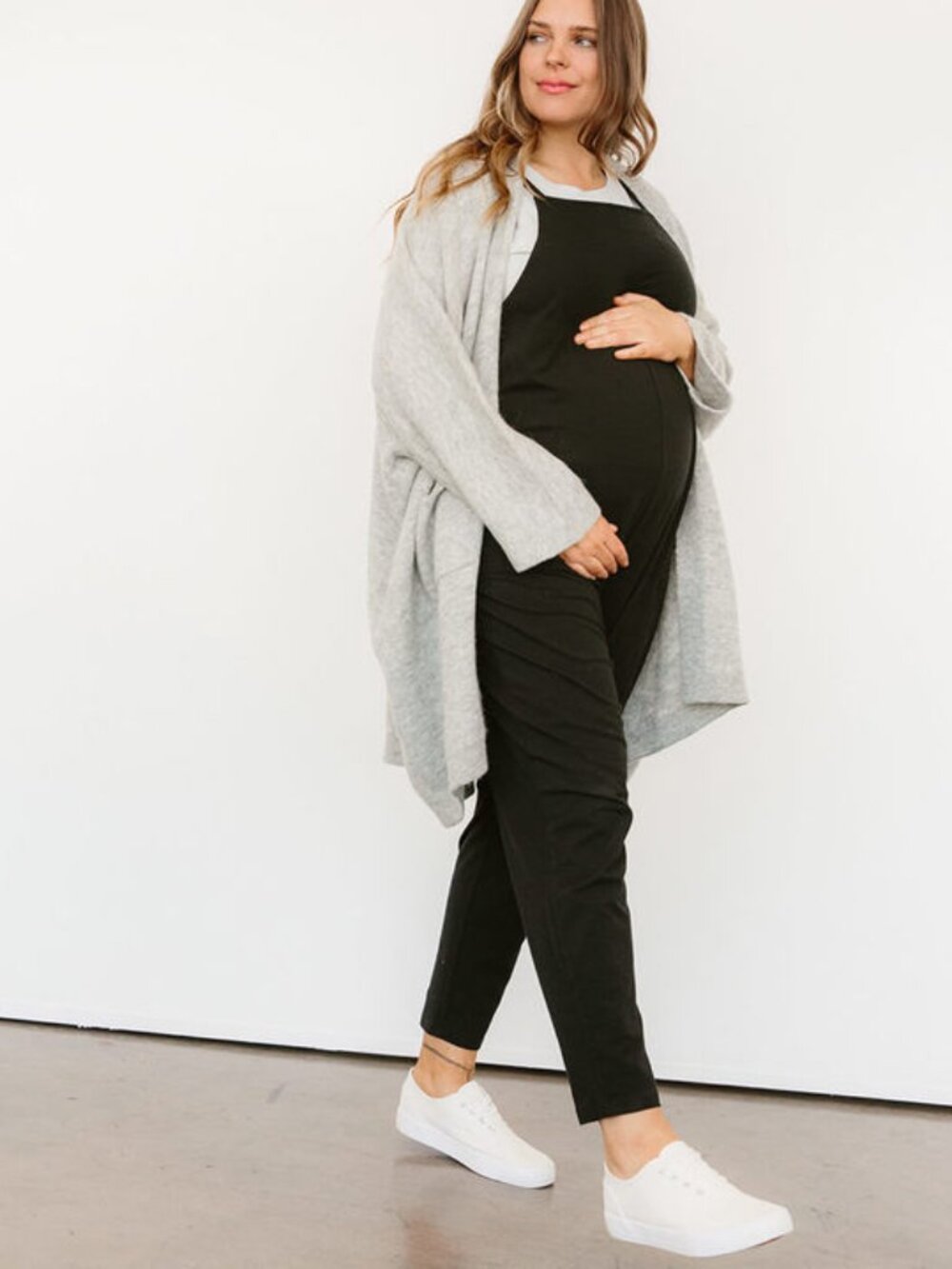 Black Maternity Overalls Jumpsuit - Comfortable Everyday Style